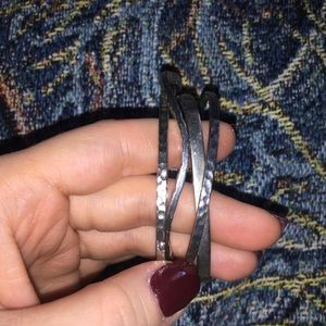 Silver 3 bracelet set